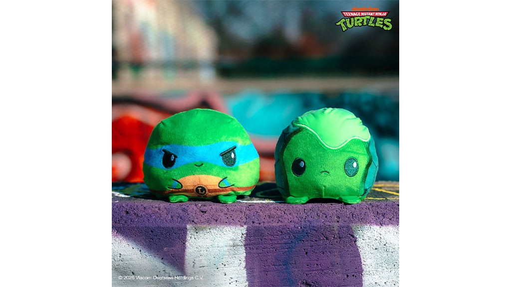 От плюшените фигурки на TeeTurtle Tini Нинджа Костенурка просто лъха на сладост.