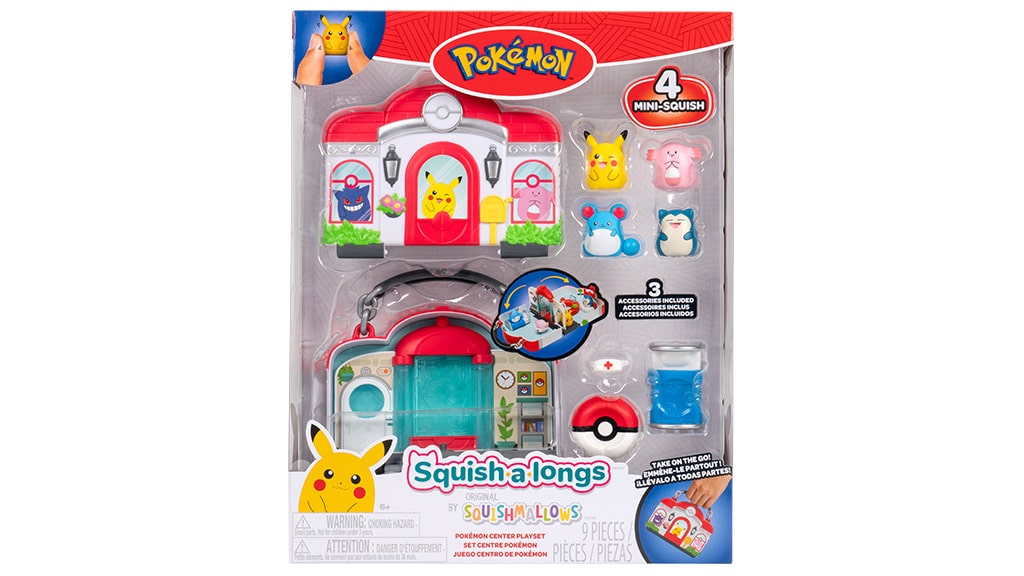 Jazwares Squish-A-Longs Pokémon Center комплект играчки