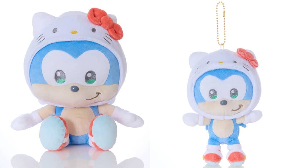 Сладки плюшени играчки, създадени в сътрудничество между Sanrio и Sonic, таралежът.