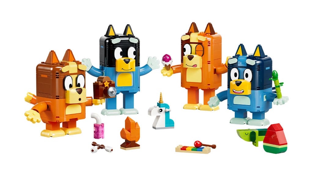 Направете деня си най-добрия с тези нови LEGO Bluey комплекти!