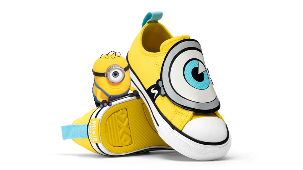 Филмът за Миньоните и чудовищата носи вълнение и на детските обувки Converse.