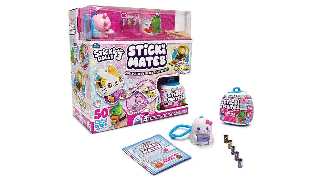 Залепи, сподели и носи изненадващите фигурки Sticki Rolls на Jazwares.
