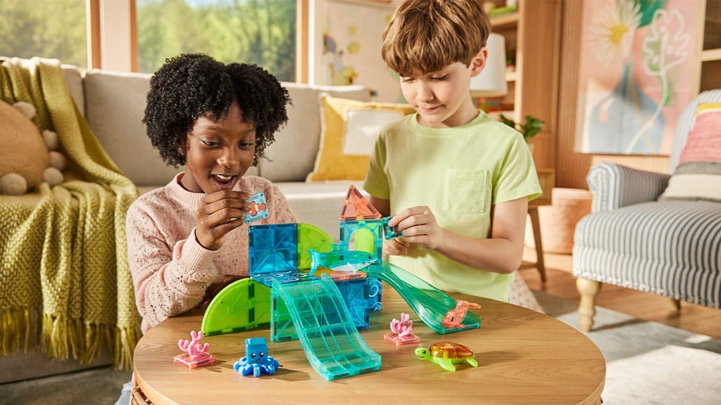 MAGNA-TILES® Комплект магнитни играчки с 25 части Коралови рифове