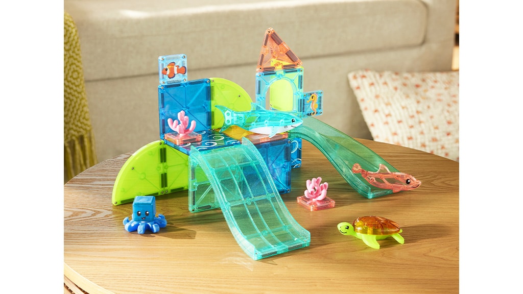 MAGNA-TILES® Комплект магнитни играчки с 25 части Коралови рифове