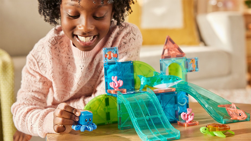 MAGNA-TILES® Комплект магнитни играчки с 25 части Коралови рифове