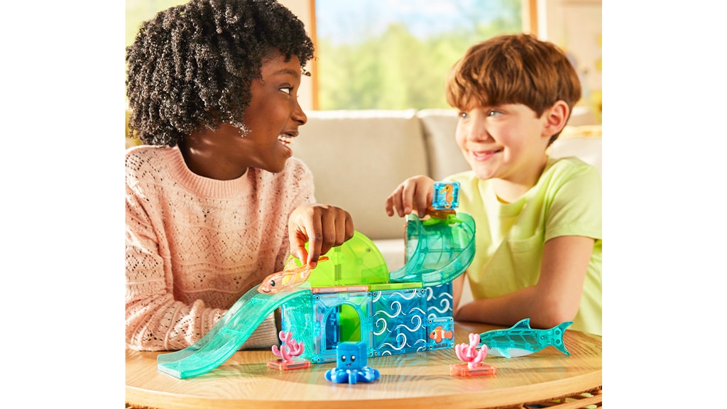 MAGNA-TILES® Комплект магнитни играчки с 25 части Коралови рифове