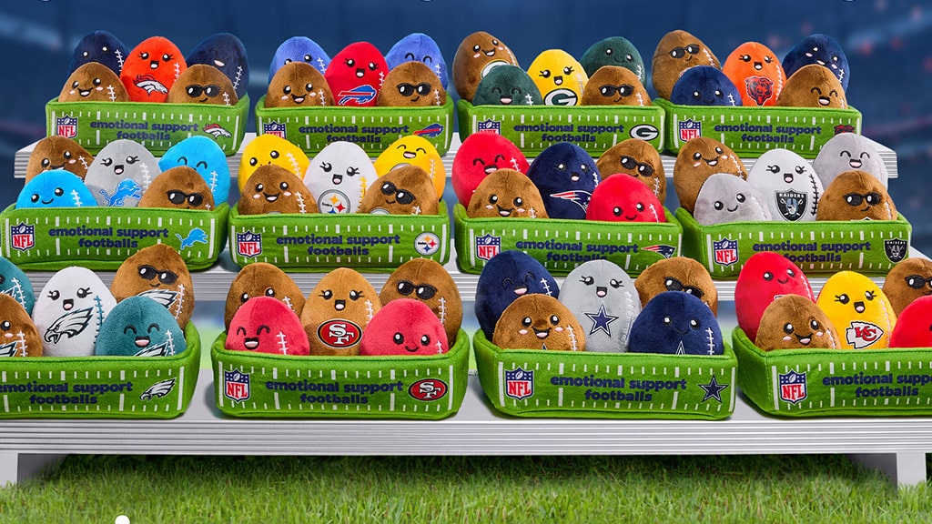 Вижте новите емоционални подкрепящи плюшени играчки на Relatable NFL!