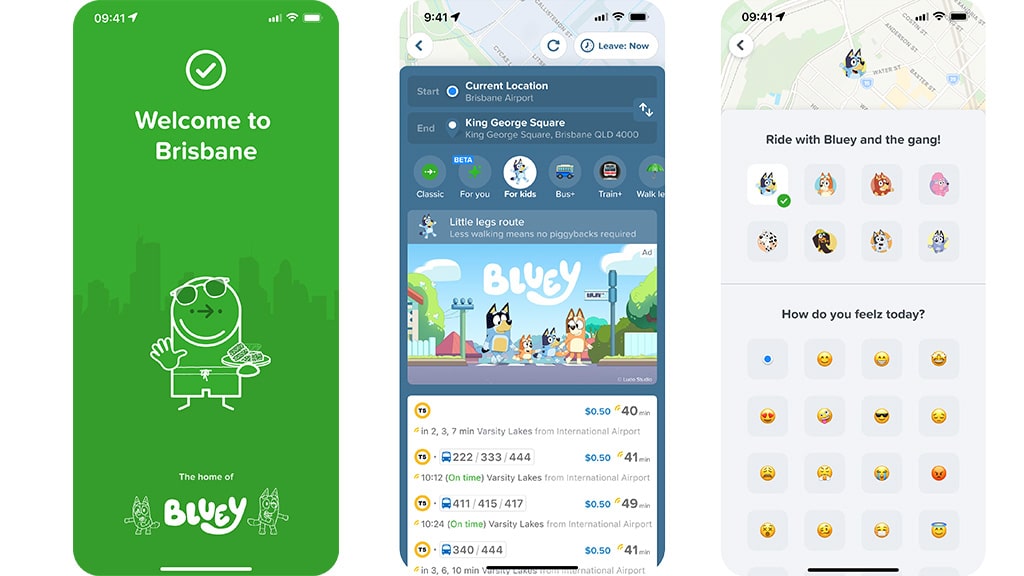 Пътувай с Bluey в реалния живот с новата функция за деца на Citymapper