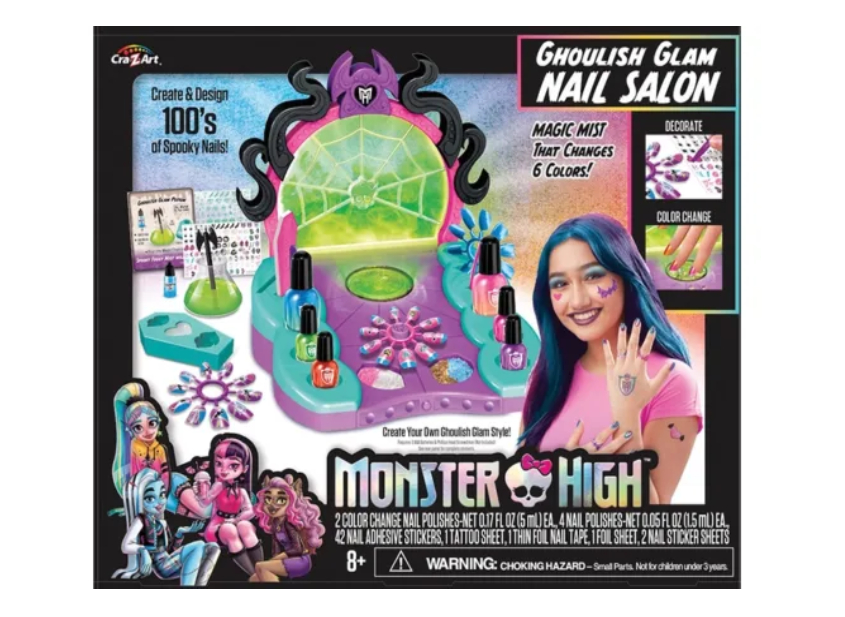 Cra-Z-Art Ghoulish Glam Ноктилен салон е страховито сладък