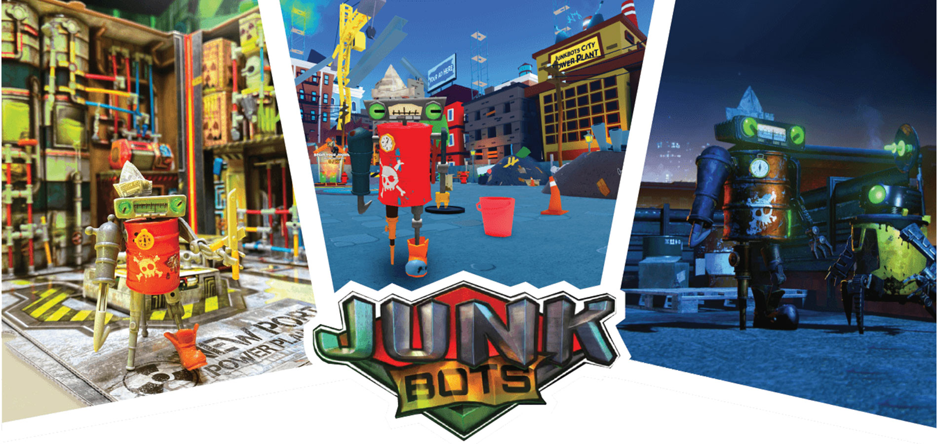 Портова електрическа станция комплект за игра на Junkbots - сбъдната мечта