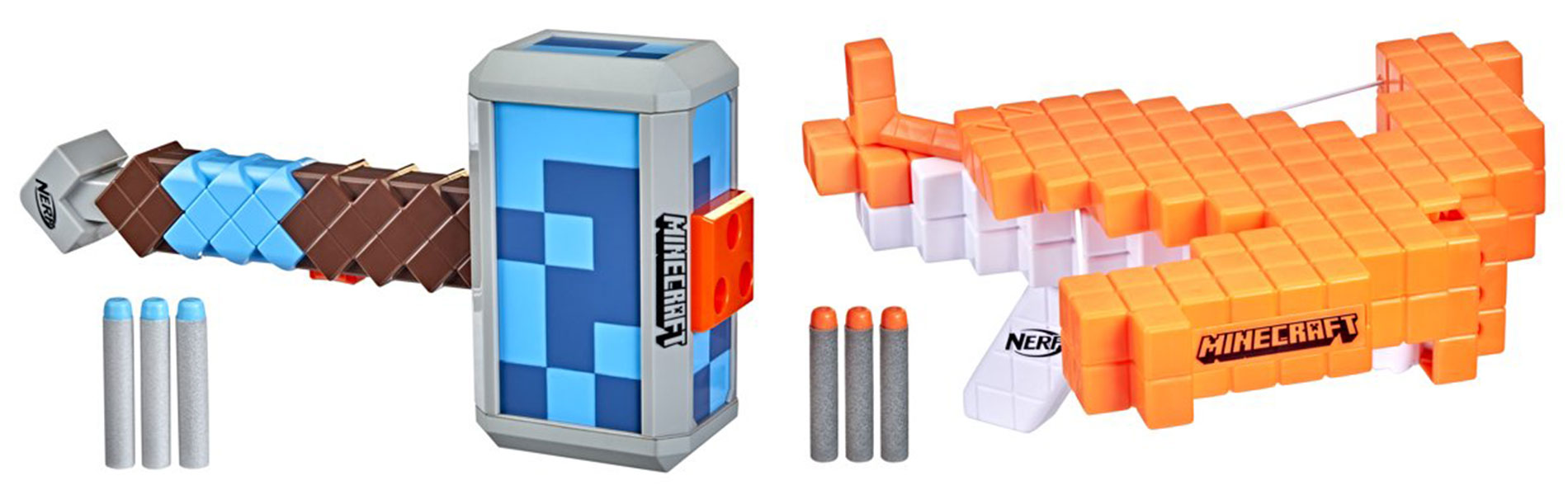 Hasbro представя Nerf оръжията от Minecraft