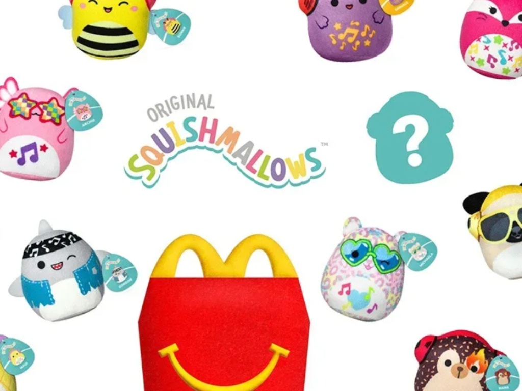 Купи Squishmallows с менюто Happy Meal на McDonald’s.