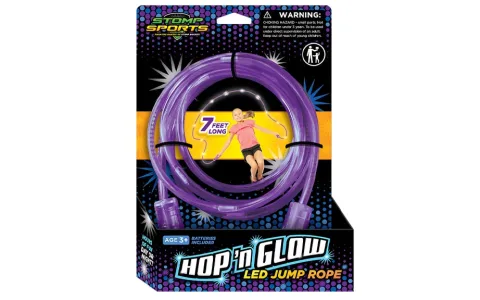 Stomp Rocket новото Hop 'N Glow светещо въже за скачане винаги ще вдигне настроението на играта.