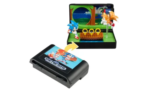 Wilder Toys Конзолни Герои: Sonic, колекционерска касета диорама с таралеж