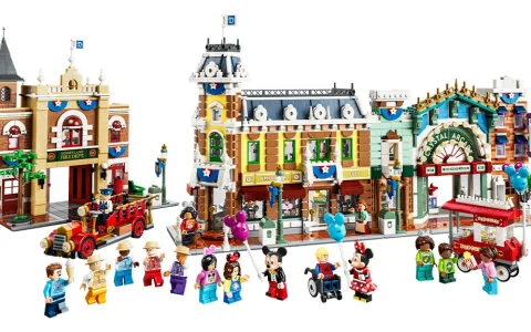 LEGO Disney Главната улица обогатява семейните строежи с вълшебни детайли.