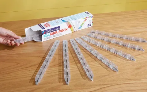 MAGNA-TILES Rail Racers 8 части магнитен комплект за строителство на релси