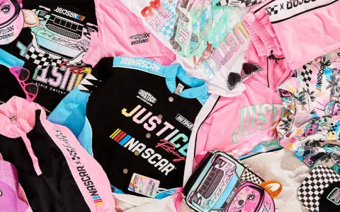 Колекцията Justice NASCAR бързо носи модата на тийнейджърите.