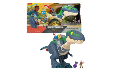 Mattel Fisher-Price Imaginext Jurassic World Възраждане Ultimate Action Chomp T. Rex