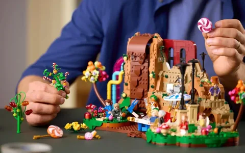 Добави малко магия в играта с този LEGO комплект на Уили Уонка.