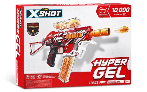 ZURU X-Shot Hyper Gel Trace Fire отново кара тийнейджърите да играят като деца.
