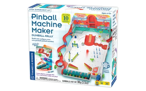 Играчка преглед: Thames & Kosmos Flipper комплект за създаване: Gumball Rally