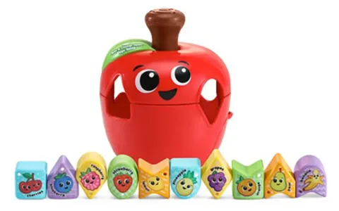 Игрална демонстрация: LeapFrog Въртяща се форма за подреждане на ябълка