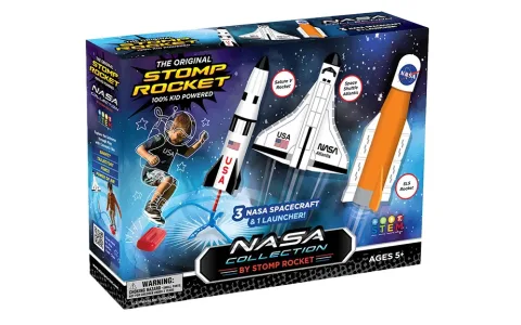 Започни видеоконкурса на колекцията Stomp Rocket за космоса