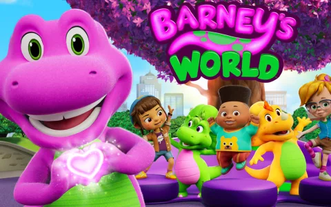 Можем да надникнем в завръщането на Barney с новия анимационен сериал, света на Barney