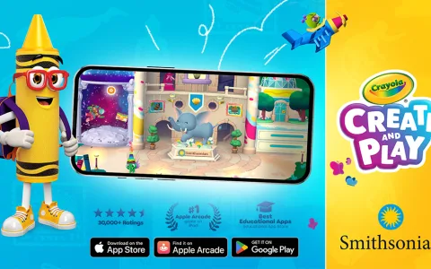 Crayola се обединява със Smithsonian Institute и Red Games Co. за мобилна игра