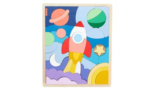 Mattel Fisher-Price дървени блокчета за пъзел