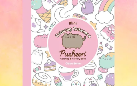 Pusheen и приятелите му този път са в мини книжка за оцветяване и занимания