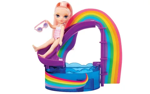 MGA Entertainment Rainbow High Littles Комплект за игра с басейн