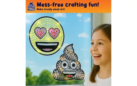 Emoji Кака и Любов каменна стикер мозайка