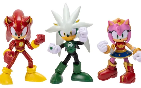 DC Comics и Sonic, енотът обединяват силите си за фантастична нова колекция от фигурки