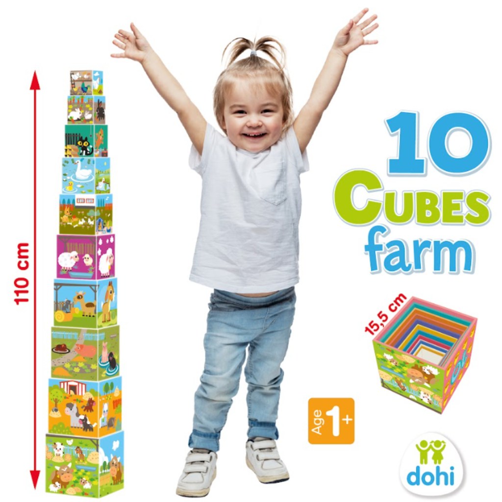 10 Cube Кубчета за подреждане - Ферма изображение 2