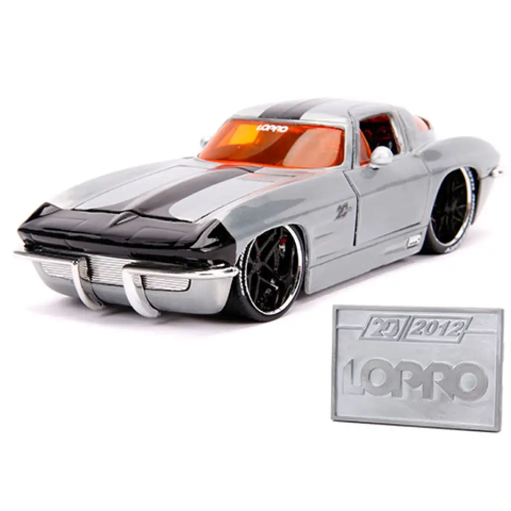 1963 Chevy Sting Ray метален автомобилен модел 1/24 - Simba Toys изображение 2