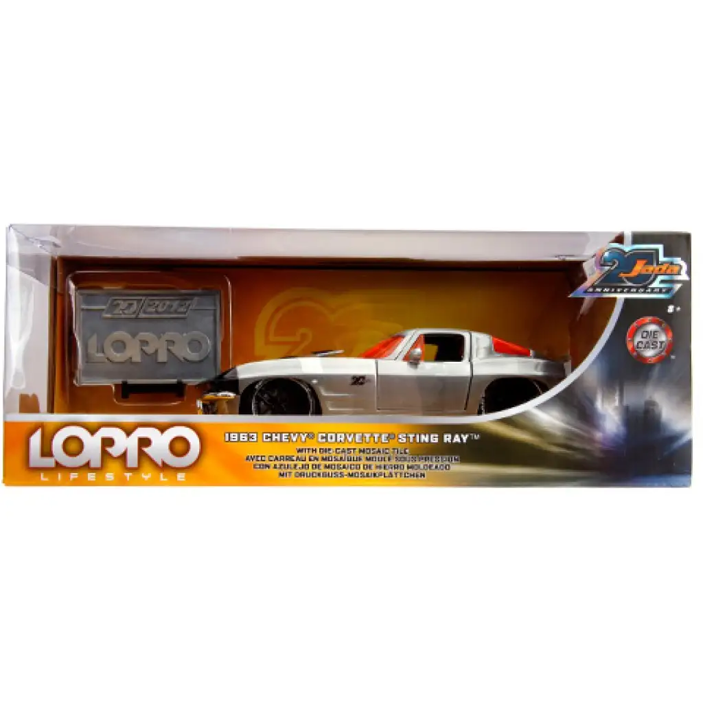 1963 Chevy Sting Ray метален автомобилен модел 1/24 - Simba Toys изображение 1