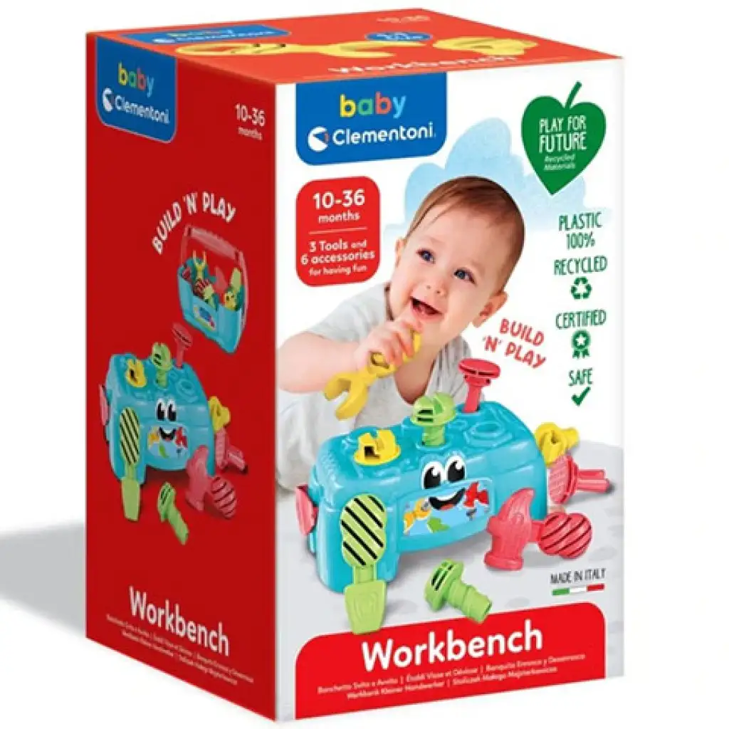 2в 1 работна маса и кутия за инструменти с инструменти - Clementoni baby изображение 1