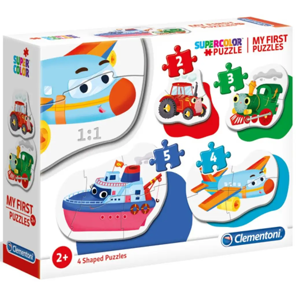 4 в 1 превозни средства Supercolor форма пъзел - Clementoni изображение 1
