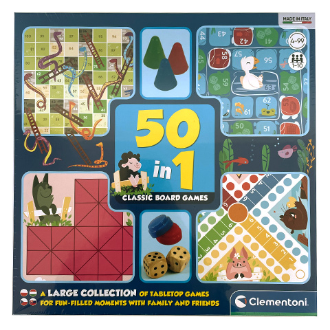 50 в 1 настолна игра комплект - Clementoni изображение 1