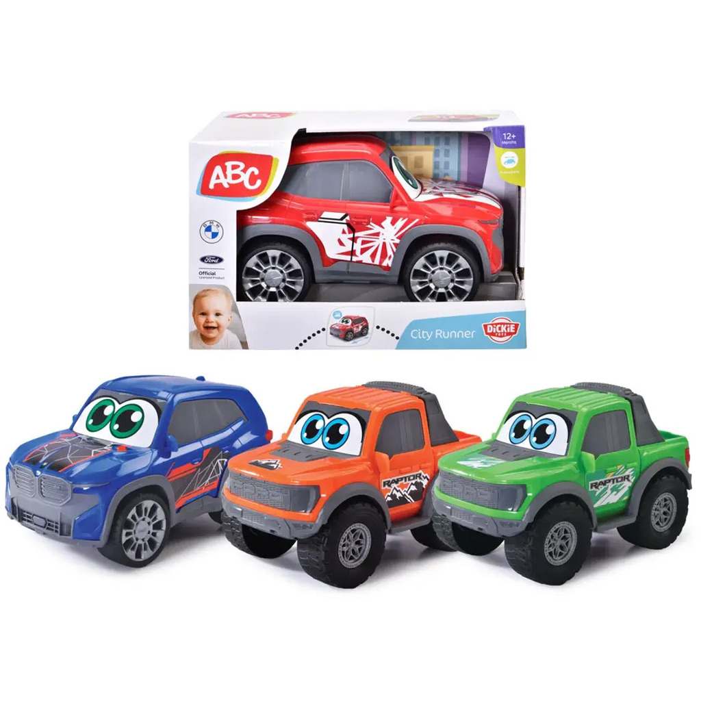 ABC City Runner малка кола в различни варианти, 1 бр. - Dickie Toys изображение 1