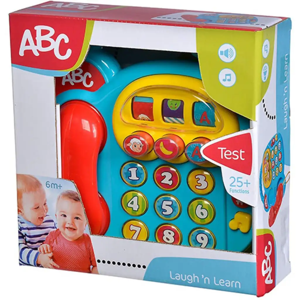 ABC цветен телефон със светлинни и звукови ефекти - Simba Toys изображение 3