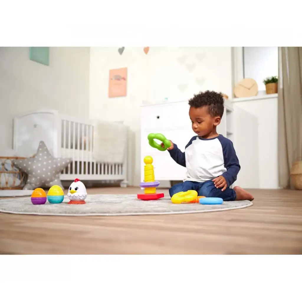 ABC цветна пръстенова пирамида 25см - Simba Toys изображение 2