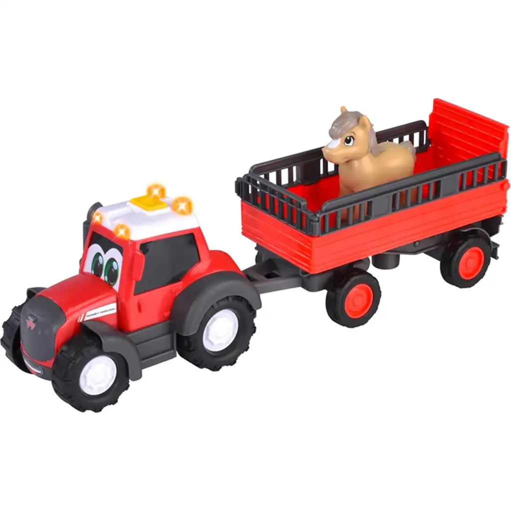 ABC Massey транспортен трактор с кон - Simba Toys изображение 3