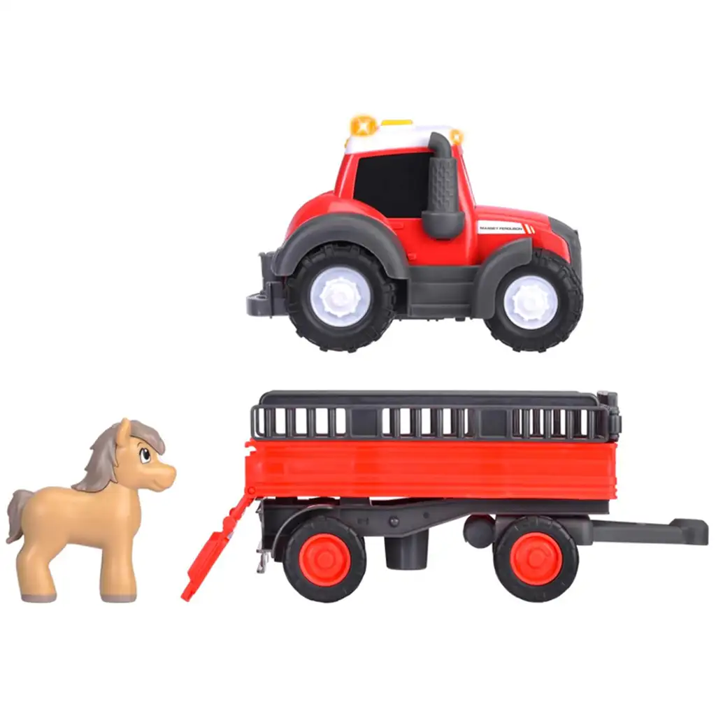 ABC Massey транспортен трактор с кон - Simba Toys изображение 5