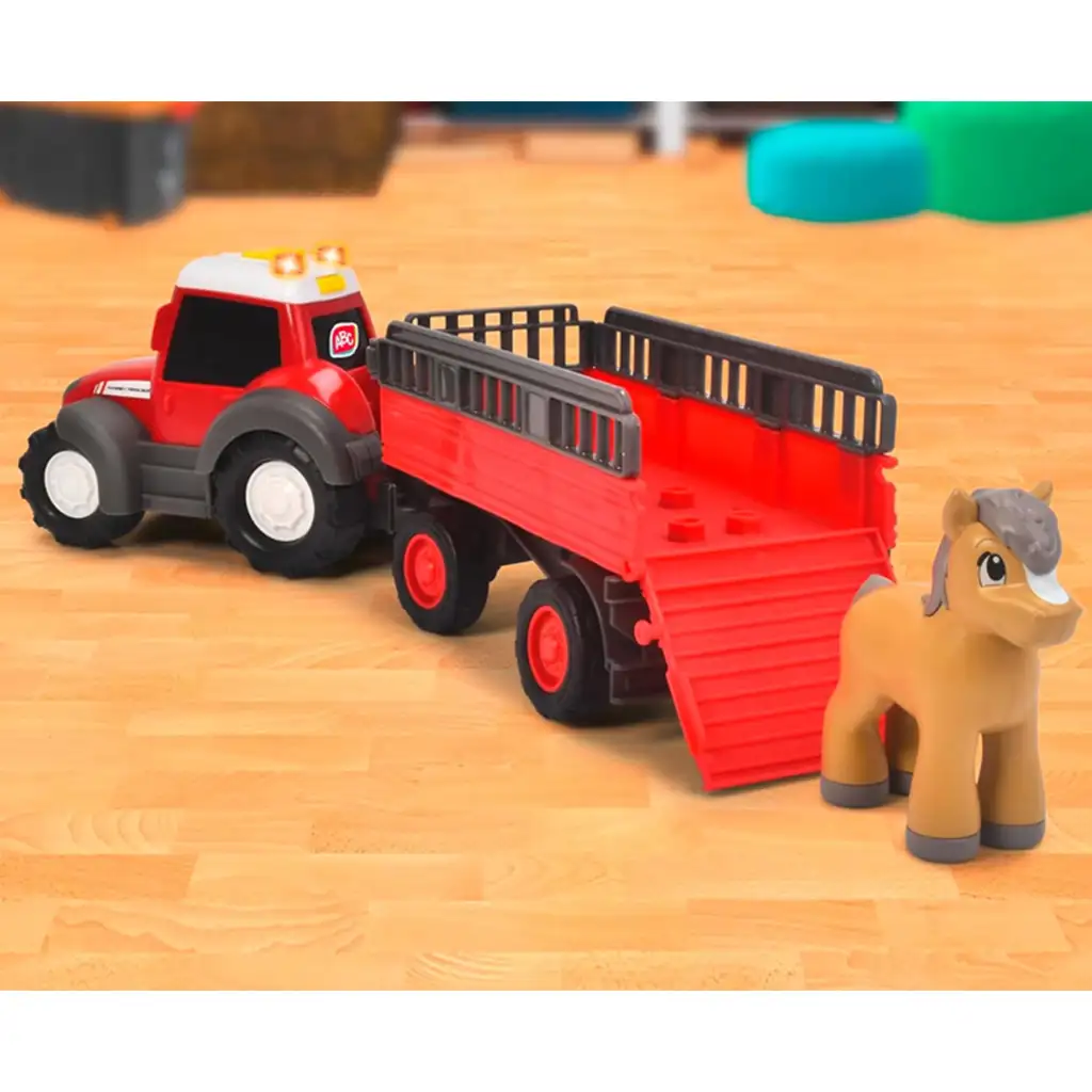 ABC Massey транспортен трактор с кон - Simba Toys изображение 6