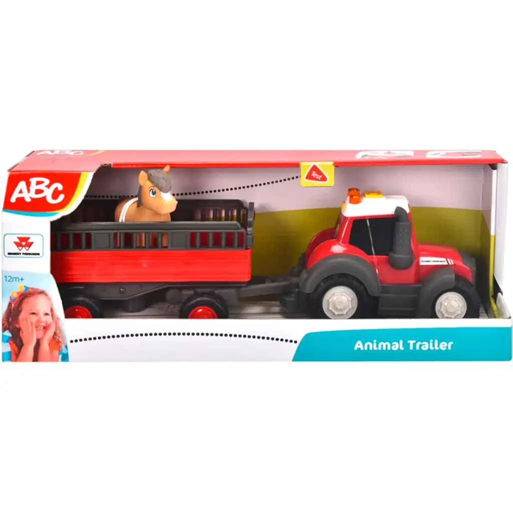 ABC Massey транспортен трактор с кон - Simba Toys изображение 1