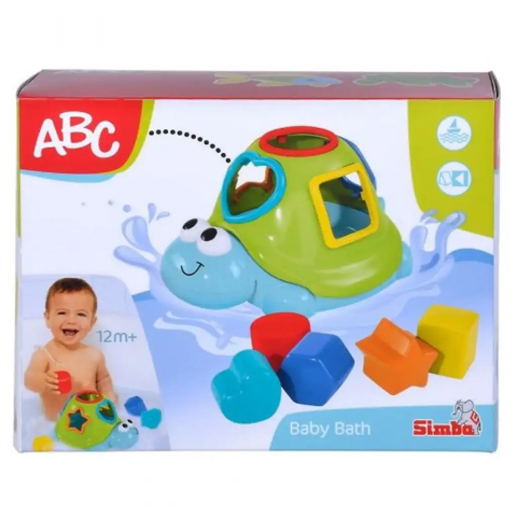 ABC плуваща костенурка с форми и кубчета - Simba Toys изображение 1