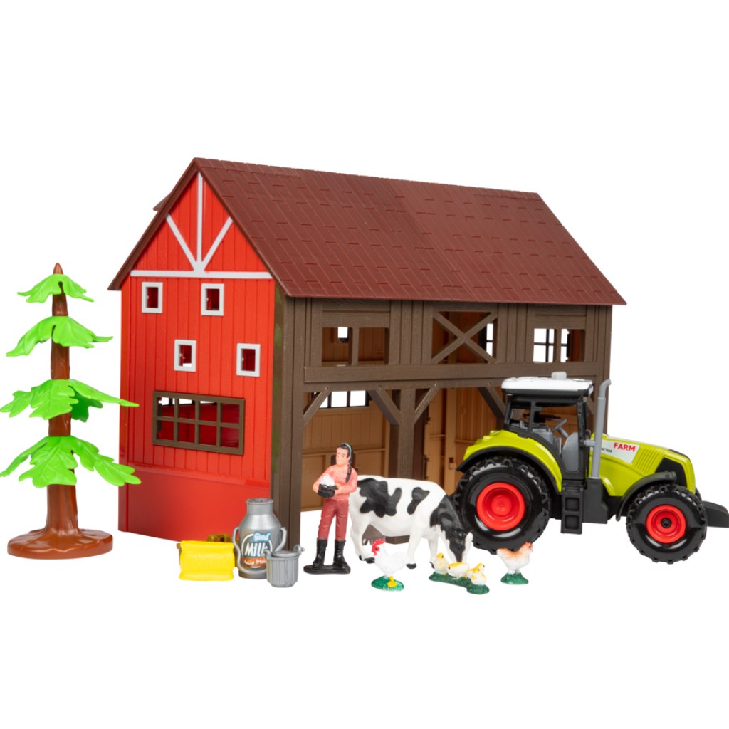 Ackers Ville Farm комплект за игра с трактор изображение 2