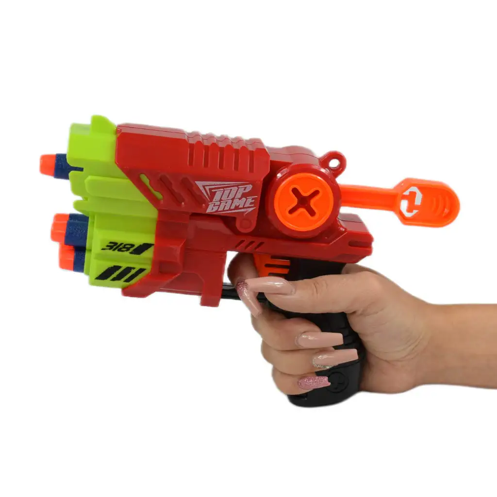 Air Blaster: EVA пяна стрелящо оръжие с мишена и патрони 19x14cm изображение 6
